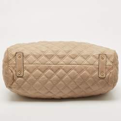Pre Owned Marc Jacobs Beige Quilted Leather Stam Shoulder Bag