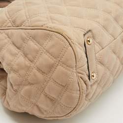 Pre Owned Marc Jacobs Beige Quilted Leather Stam Shoulder Bag