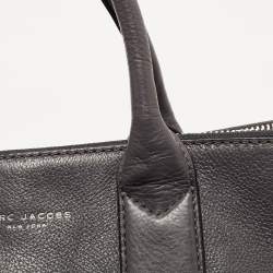 Pre Owned Marc Jacobs Dark Grey Leather Recruit East West Tote