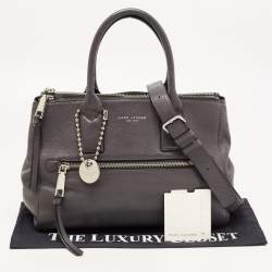 Marc Jacobs Dark Grey Leather Recruit East West Tote