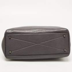 Pre Owned Marc Jacobs Dark Grey Leather Recruit East West Tote