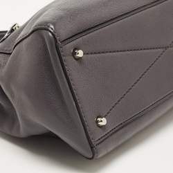 Pre Owned Marc Jacobs Dark Grey Leather Recruit East West Tote