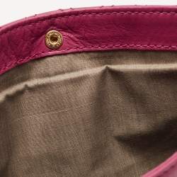 Pre Owned Marc Jacobs Dark Pink Quilted Leather Eugenie Clutch