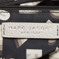Marc Jacobs Light Grey Leather Lock That Messenger Bag