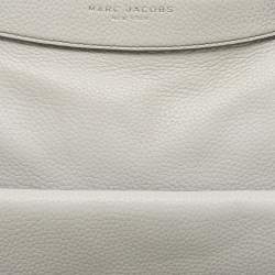 Marc Jacobs Light Grey Leather Lock That Messenger Bag