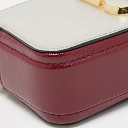 Pre Owned Marc Jacobs Tri Color Leather Snapshot Camera Crossbody Bag