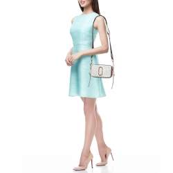 Pre Owned Marc Jacobs Tri Color Leather Snapshot Camera Crossbody Bag