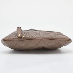 Pre Owned Marc Jacobs Beige Quilted Leather Little Stam Shoulder Bag