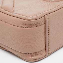 Pre Owned Marc Jacobs Beige Leather The Moto Shot 21 Crossbody Bag 