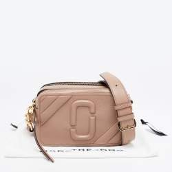 Pre Owned Marc Jacobs Beige Leather The Moto Shot 21 Crossbody Bag 