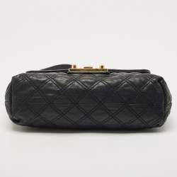Marc Jacobs Black Quilted Leather Large Baroque Single Shoulder Bag