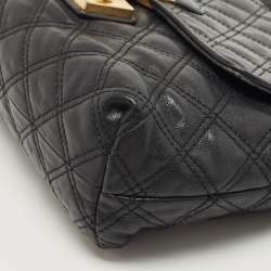 Marc Jacobs Black Quilted Leather Large Baroque Single Shoulder Bag