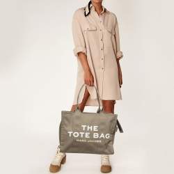 Marc Jacobs Khaki Green Canvas The Tote Bag 