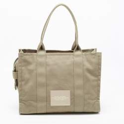 Marc Jacobs Khaki Green Canvas The Tote Bag 