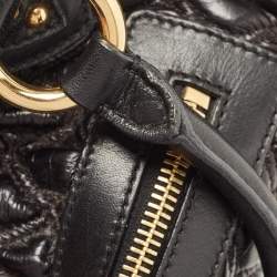 Marc Jacobs Black Quilted Leather Stam Satchel