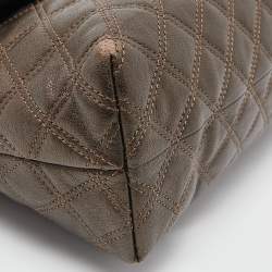 Marc Jacobs Metallic Quilted Leather Flap Shoulder Bag