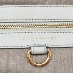 Marc Jacobs Ice Blue Quilted Leather Stam Satchel