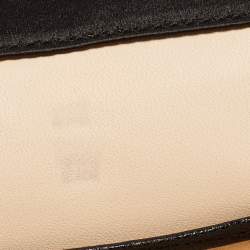 Marc Jacobs Black/White Stripe Sequins and Leather The Skunk Clutch