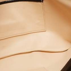 Marc Jacobs Black/White Stripe Sequins and Leather The Skunk Clutch