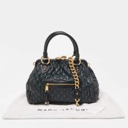 Pre Owned Marc Jacobs Dark Green/Black Quilted Leather Stam Shoulder Bag