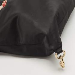 Marc Jacobs Black Nylon Sequin Embellished Wingman Tote