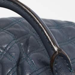 Marc Jacobs Blue Quilted Leather Small Cecilia Satchel