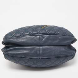 Marc Jacobs Blue Quilted Leather Small Cecilia Satchel