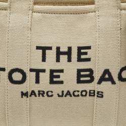 Pre Owned Marc Jacobs Beige Canvas Mini The Tote Bag