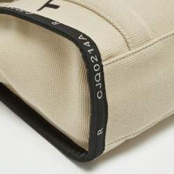 Pre Owned Marc Jacobs Beige Canvas Mini The Tote Bag