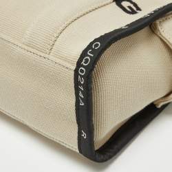 Pre Owned Marc Jacobs Beige Canvas Mini The Tote Bag