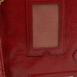 Marc Jacobs Rust Quilted Leather Flap Chain Clutch