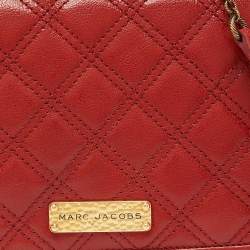 Marc Jacobs Rust Quilted Leather Flap Chain Clutch