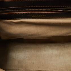 Pre Owned Marc Jacobs Dark Brown Quilted Leather Stam Bag