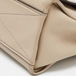 Pre Owned Marc Jacobs Beige Leather Lock That Tote