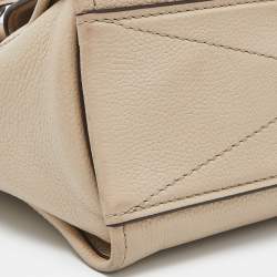 Pre Owned Marc Jacobs Beige Leather Lock That Tote