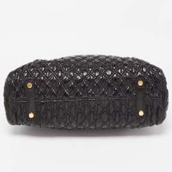 Pre Owned Marc Jacobs Black Quilted Leather Stam Satchel