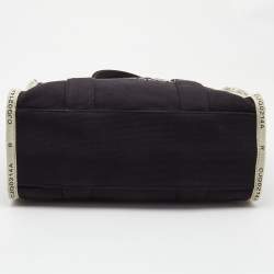 Pre Owned Marc Jacobs Black/White Canvas The Tote Bag