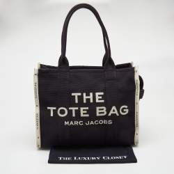 Pre Owned Marc Jacobs Black/White Canvas The Tote Bag