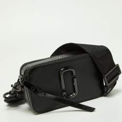 Marc Jacobs Black Leather Snapshot Camera Crossbody Bag