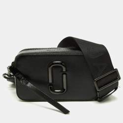 Marc Jacobs Crossbody Snapshot Shoulder Bag Leather Black/Pink