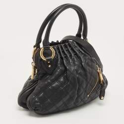 Pre Owned Marc Jacobs Black Quilted Leather Cecilia Bag