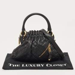 Pre Owned Marc Jacobs Black Quilted Leather Cecilia Bag