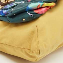 Marc Jacobs Ebony/Yellow Canvas and Leather Robert Duffy Bag on Bag Tote