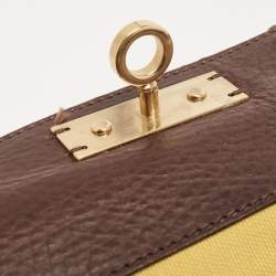 Marc Jacobs Ebony/Yellow Canvas and Leather Robert Duffy Bag on Bag Tote