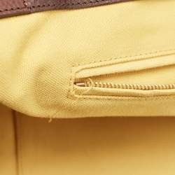 Marc Jacobs Ebony/Yellow Canvas and Leather Robert Duffy Bag on Bag Tote