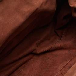 Pre Owned Marc Jacobs Khaki Beige Quilted Leather Stam Satchel