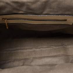 Pre Owned Marc Jacobs Cream Quilted Leather Stam Satchel