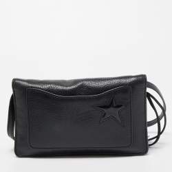 Pre Owned Marc Jacobs Black Star Patchwork Leather Clutch Bag