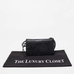 Pre Owned Marc Jacobs Black Star Patchwork Leather Clutch Bag
