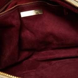 Pre Owned Marc Jacobs Gold Quilted Leather Blake Satchel